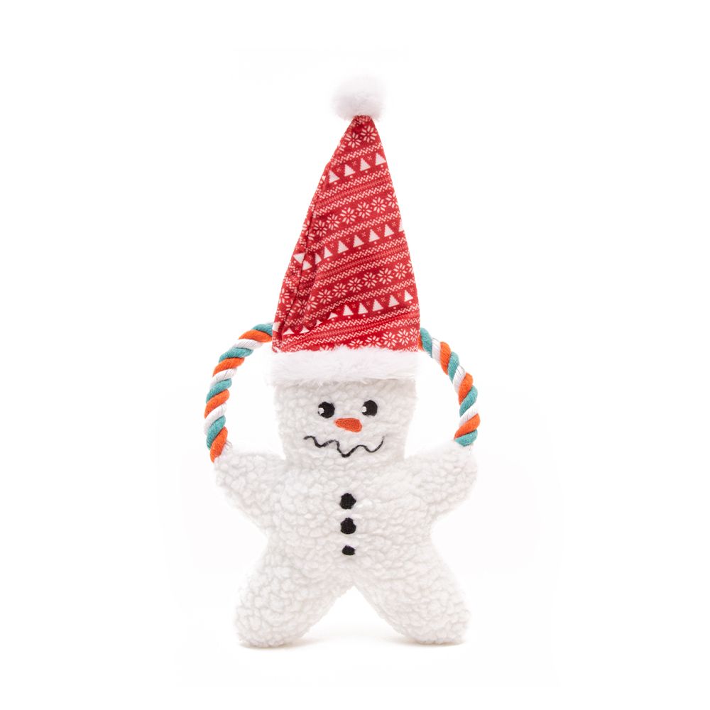Great&Small Christmas Double Faced Snowman Dog Toy