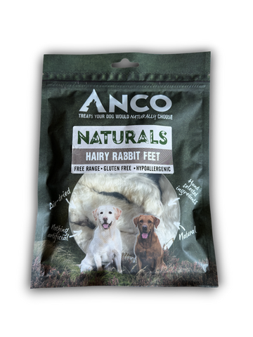 Anco Naturals Hairy Rabbit Feet 100g