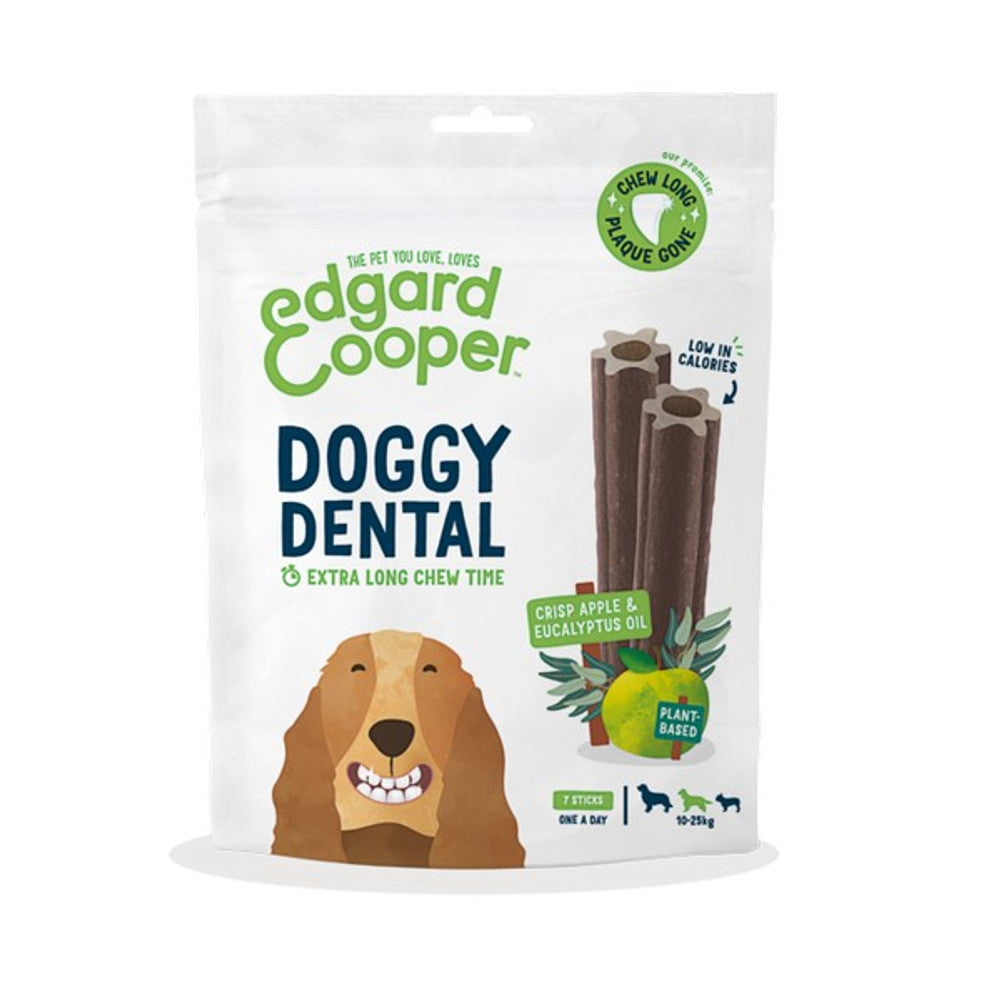 Edgard & Cooper Dog Adult Dental Sticks Apple & Eucalyptus 7 Pack