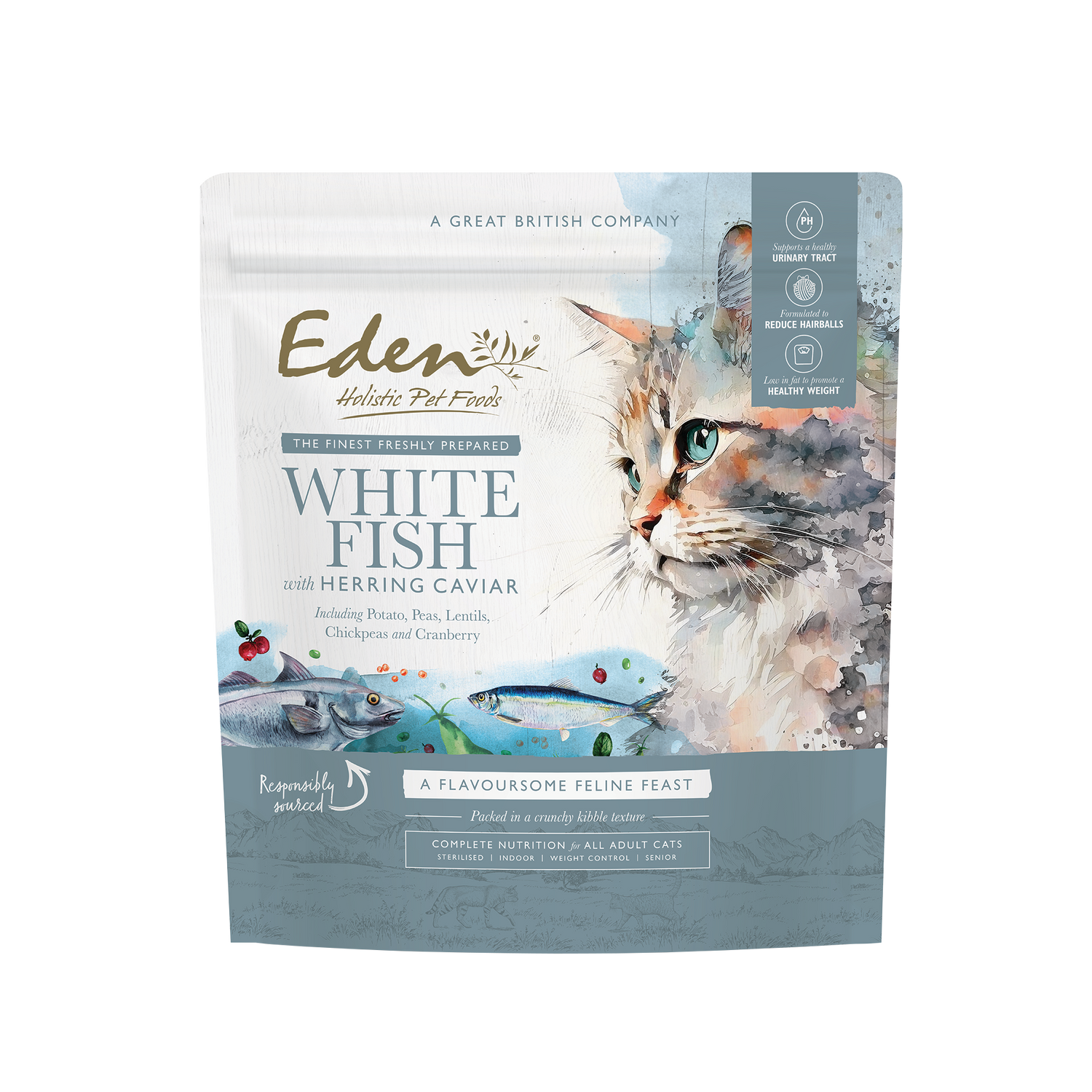 Eden Feline Feast White Fish & Herring Caviar 1.5KG