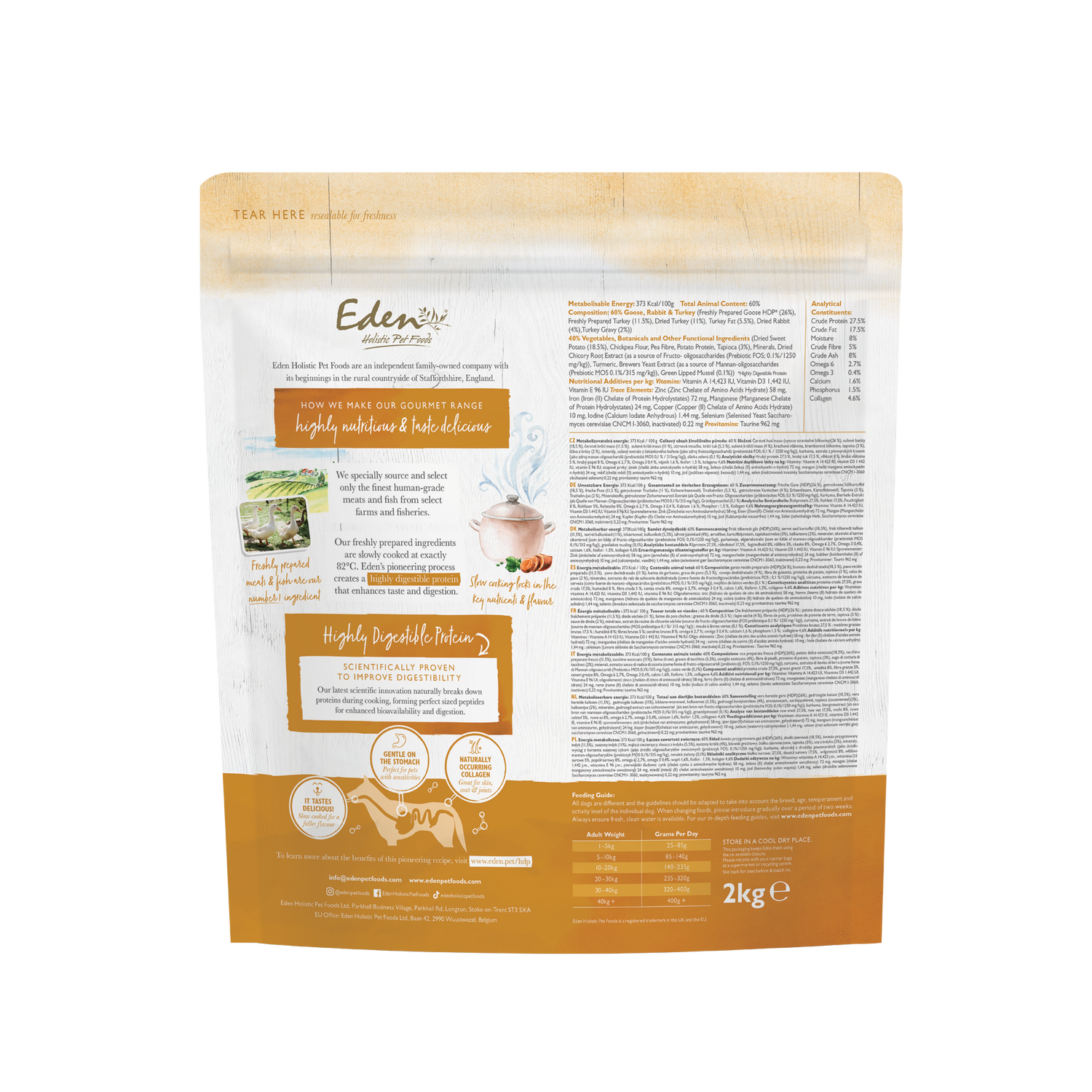 Eden Gourmet Range Goose & Turkey Dry Dog Food