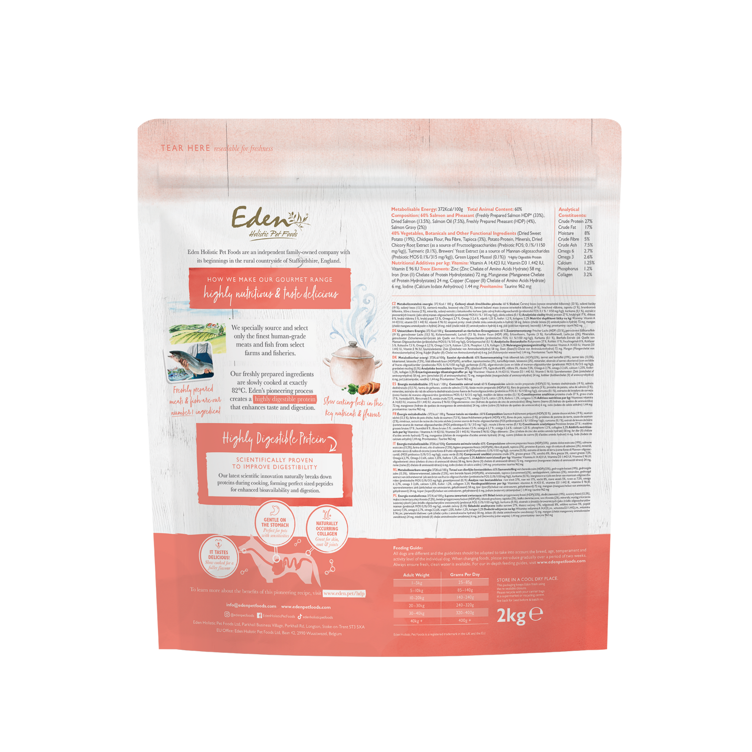 Eden Gourmet Range Salmon & Pheasant Dry Dog Food