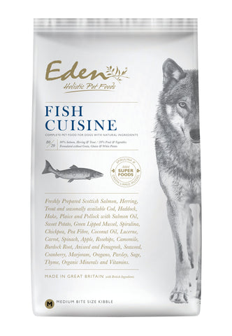 Eden 80/20 Fish Cuisine 6kg Small Kibble - BBD 07/2024