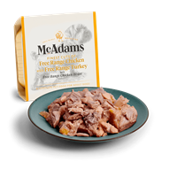 McAdams Whole Free-Range Chicken with Free Range Turkey & Chicken Heart Dog 150g