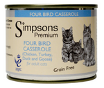 Simpsons Organic Four Bird Cat 6 x 200g BBD 5/25