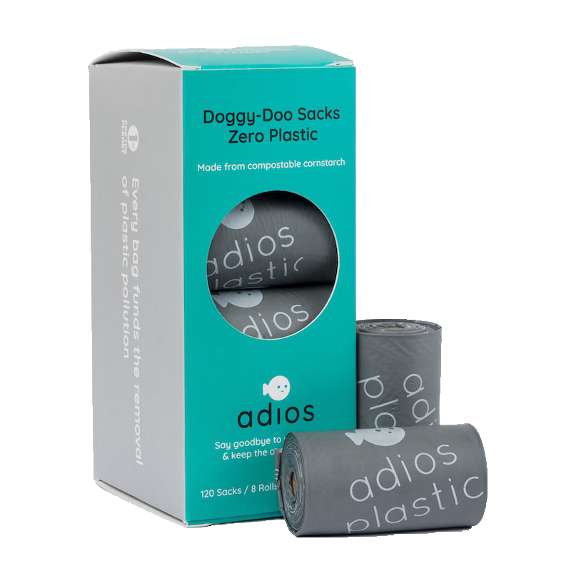 Adios Compostable & Biodegradable Poo Bags no handles - 120 pack