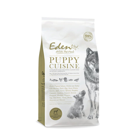 Eden 80/20 Puppy Cuisine Dog Food 6kg Small Kibble - BBD 06/2024