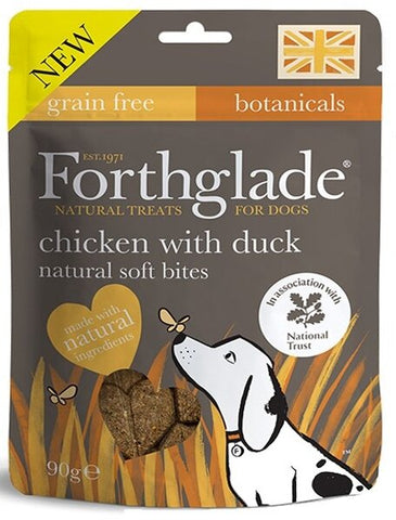 Forthglade Natural NT Soft Bites Chicken & Duck 90g- BBD 05/2024