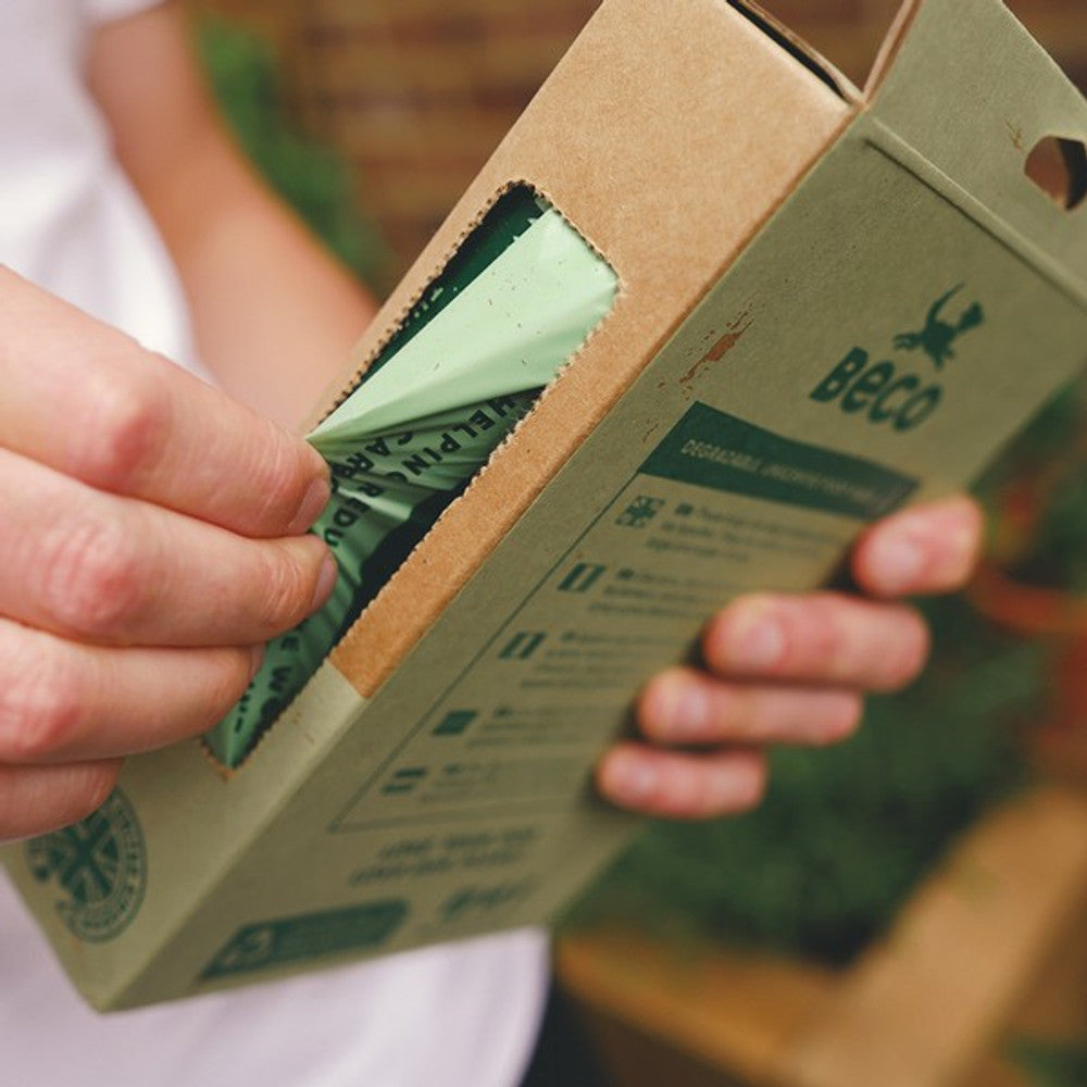 Beco Poop Bags with Handles Unscented 120 Big Strong and Leakproof