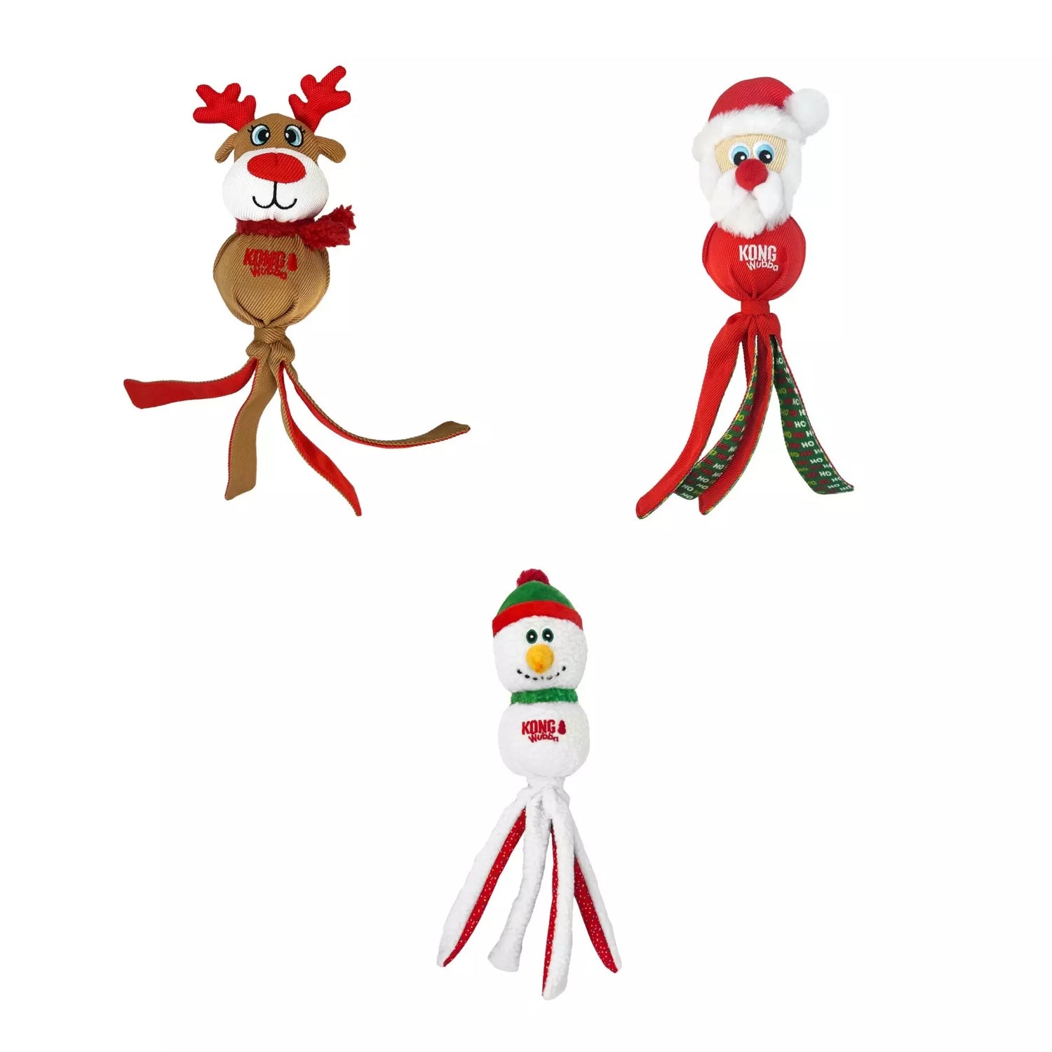 KONG Holiday Wubba Assorted Dog Toy