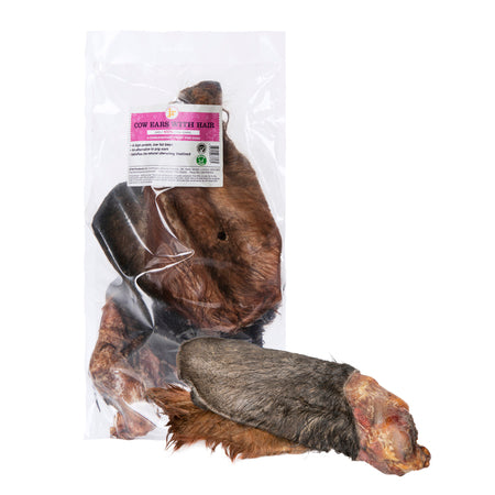 JR Cow Ears with Hair pk3