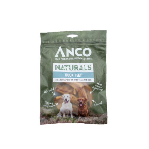 Anco Naturals Duck Feet 100g Dog- Jurassic Bark Pet Store Littleport Ely Cambridge