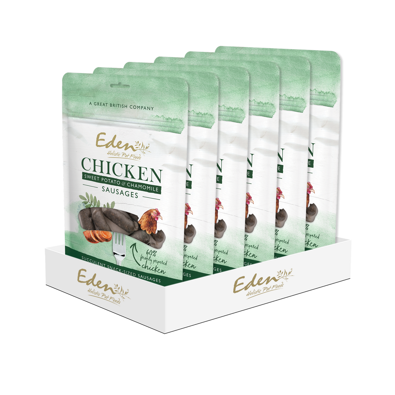 Eden Chicken, Sweet Potato & Chamomile Sausages