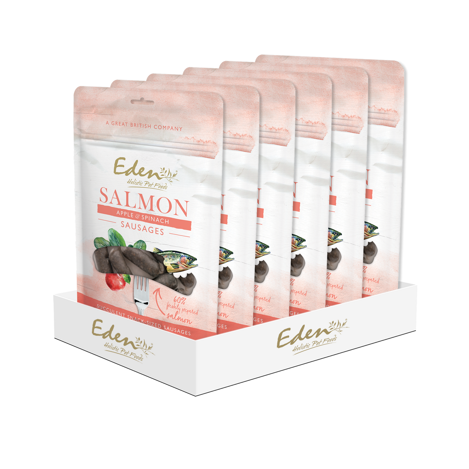 Eden Salmon, Apple & Spinach Sausages