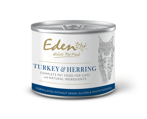 Eden Turkey & Herring Wet Cat Food 200g