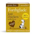 Forthglade Adult Dog Tray - Just Chicken with Liver 395g BBD 4/25