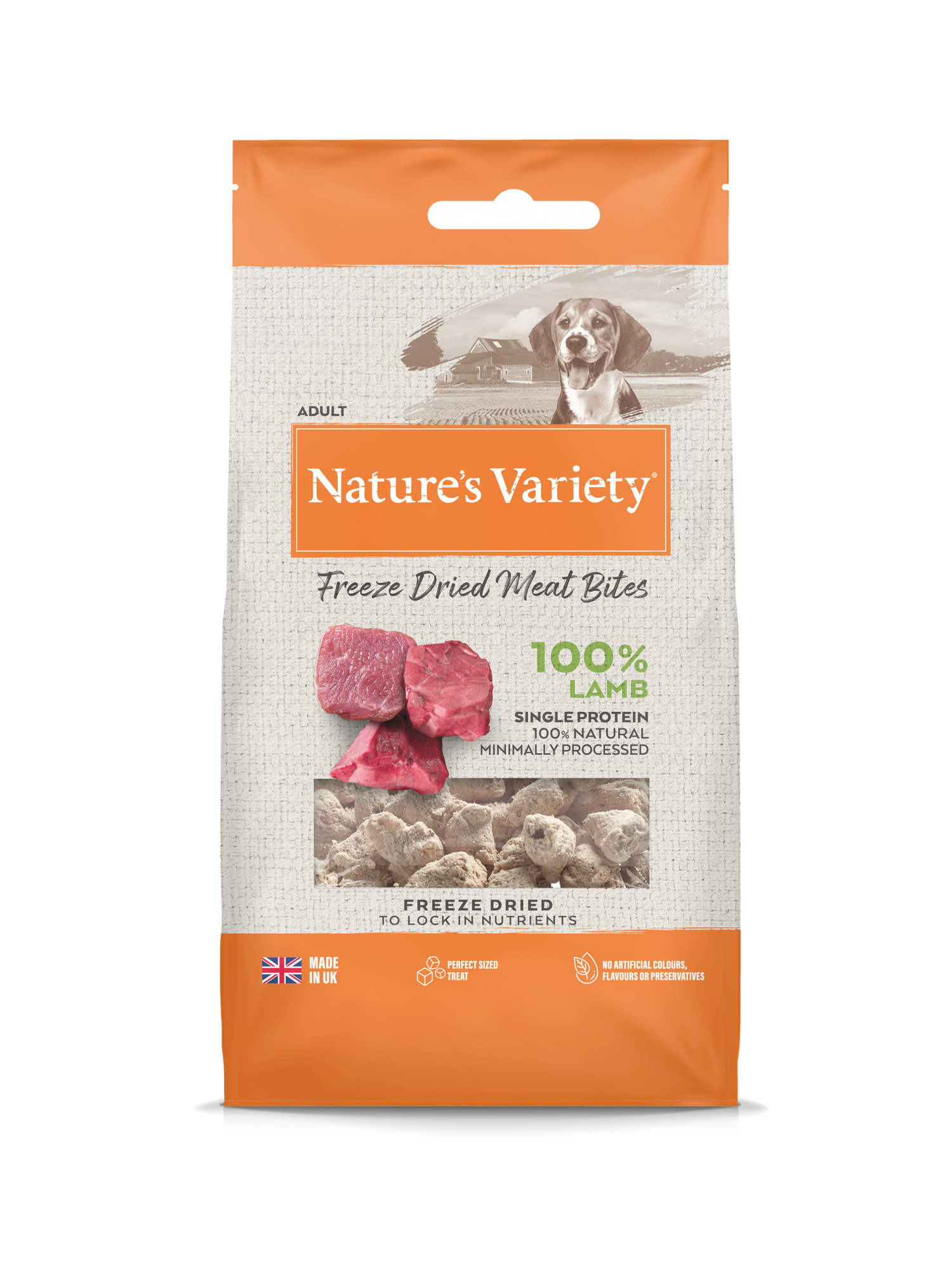 Natures Variety Freeze Dried Meat Bites Lamb 20g