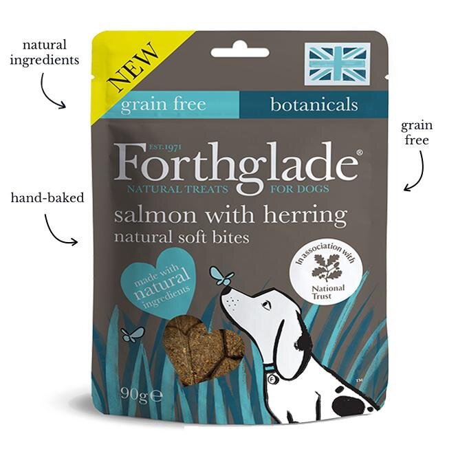 Forthglade Natural Soft Bites Salmon & Herring 90g BBD 3/25