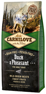 Carnilove Duck & Pheasant Adult Dog Food Dry- Jurassic Bark Pet Store Littleport Ely Cambridge