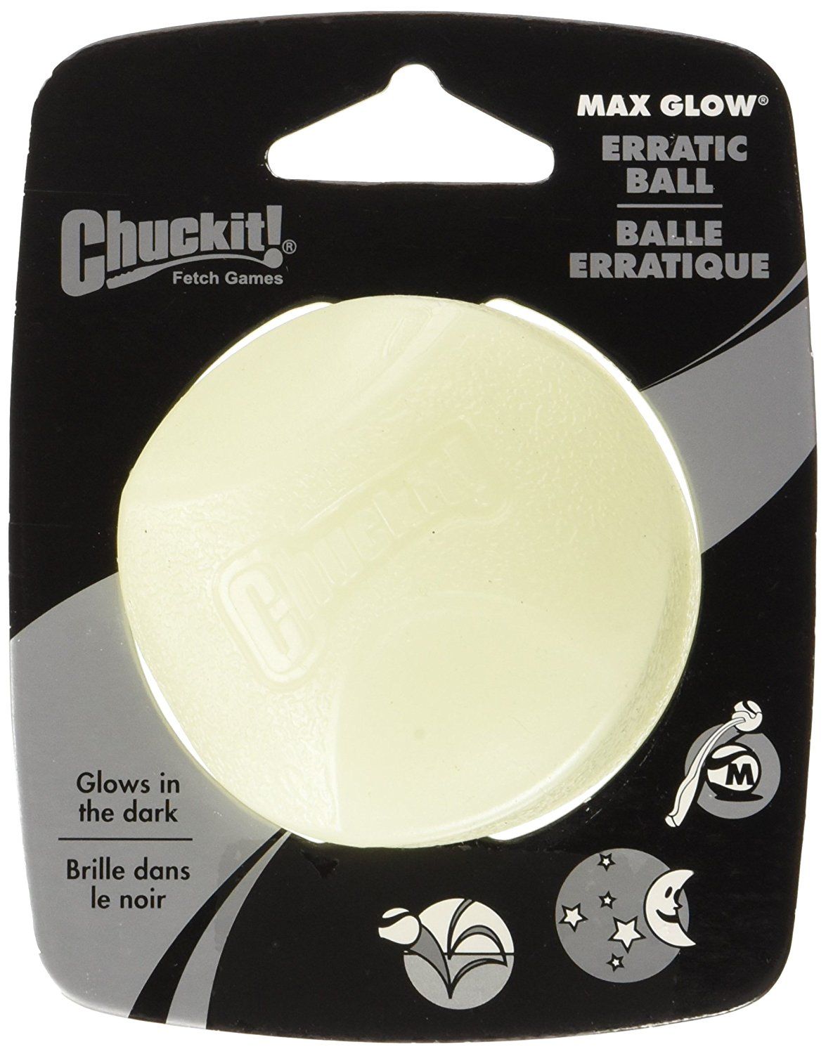 Chuckit! Max Glow Ball - Medium 6.5cm