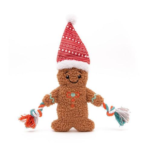 Great&Small Christmas Double Faced Gingerbread Dog Toy