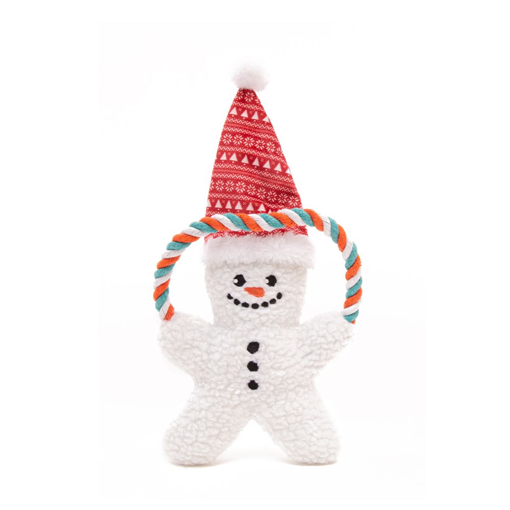 Great&Small Christmas Double Faced Snowman Dog Toy