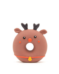 Great&Small Christmas Latex Doughnut Reindeer Dog Toy