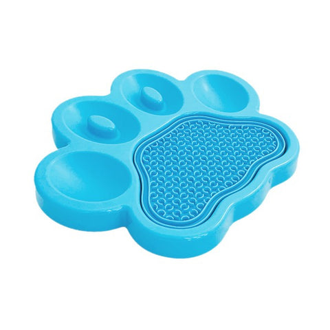 PAW 2-in-1 Slow Feeder and Lick Pad Blue