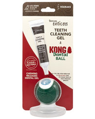 TropiClean Enticers Dental Ball Kit for Medium Dogs Smoked Beef Brisket Flavour