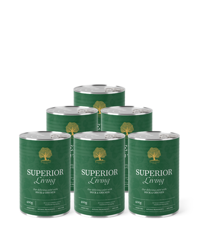 SUPERIOR LIVING PÂTÉ, 400G x 6