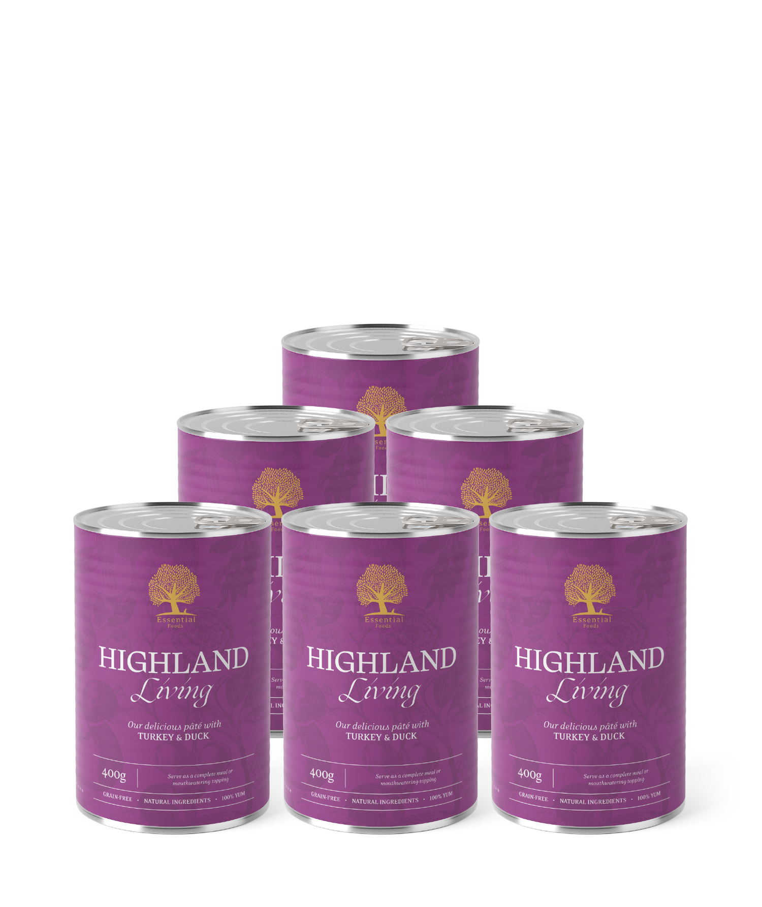 HIGHLAND LIVING PÂTÉ, 400G x 6