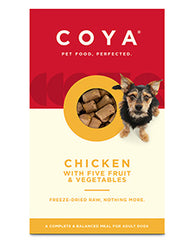 COYA Freeze-Dried Raw Complete Adult Dog Food Chicken, Fruits & Vegetables 150g