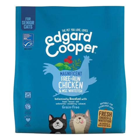 Edgard & Cooper Fresh Chicken & WhiteFish Dry Food for Senior Cats