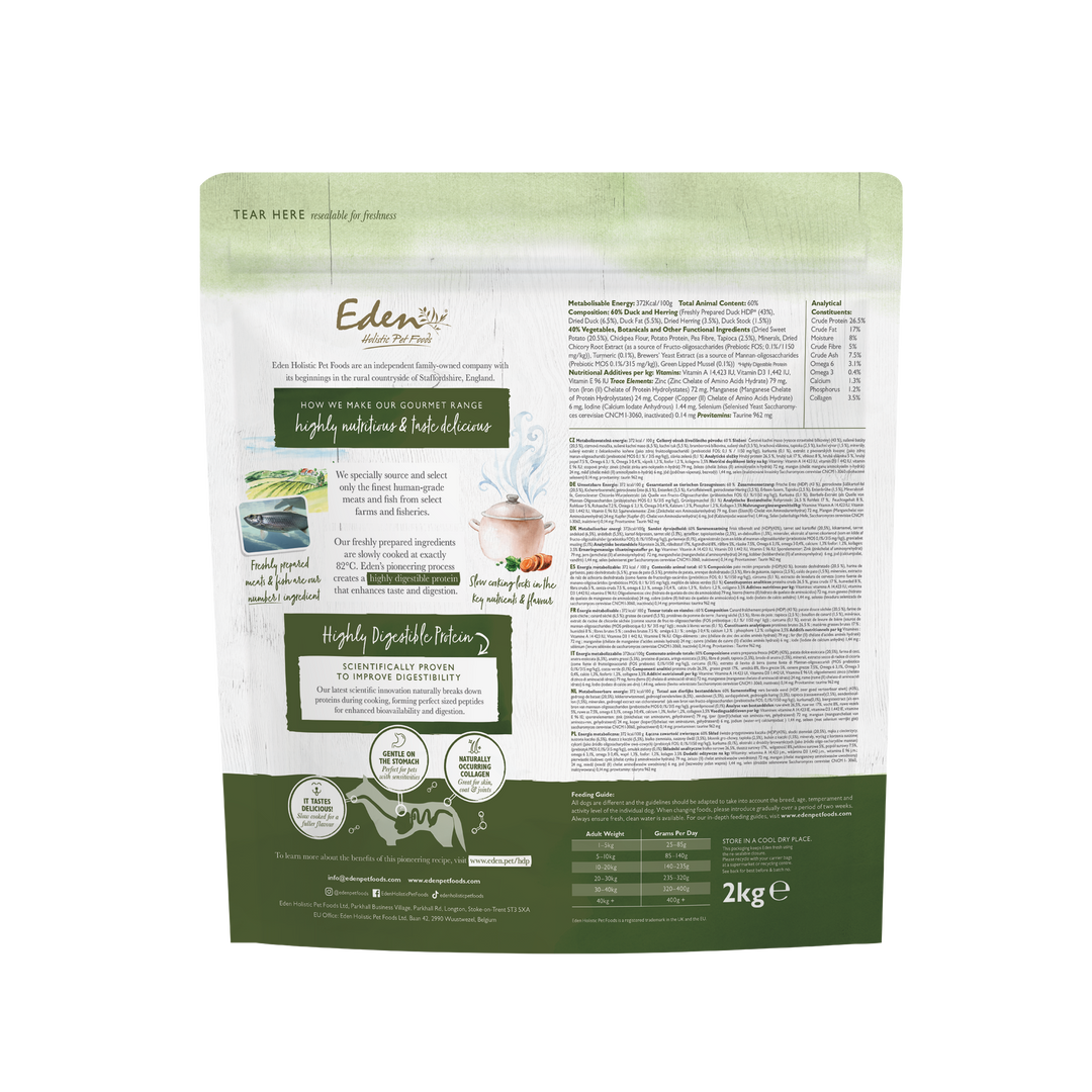 Eden Gourmet Range Duck & Herring Dry Dog Food