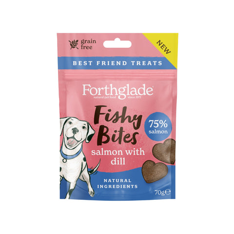 Forthglade Fishy Bites Salmon with Dill 70g