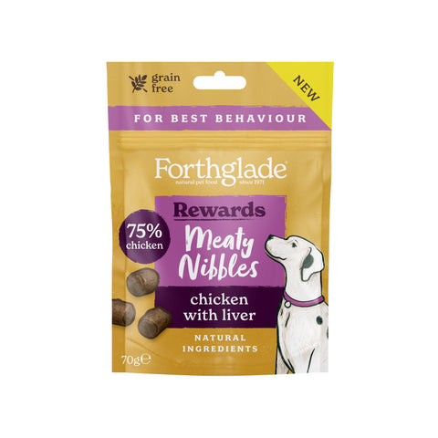 Forthglade Meaty Nibbles Chicken with Liver 70g