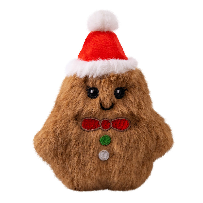 KONG Holiday Snuzzles Mini Gingerbread Brown XS