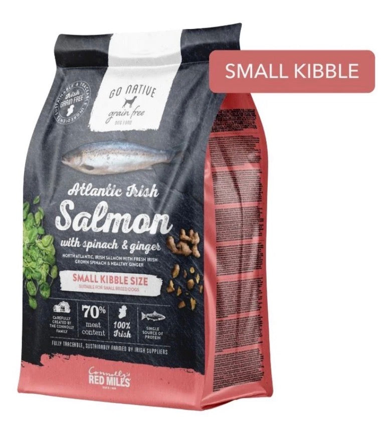 Go Native Small Breed Salmon with Spinach and Ginger