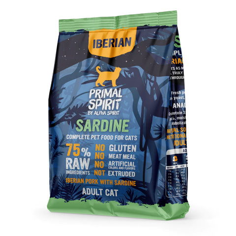 Primal Spirit Iberian Sardine Complete Dry Cat Food For Sterilised Cats 1kg