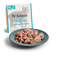 McAdams Whole British Free-Range Turkey with MSC Alaskan Salmon Cat 100g