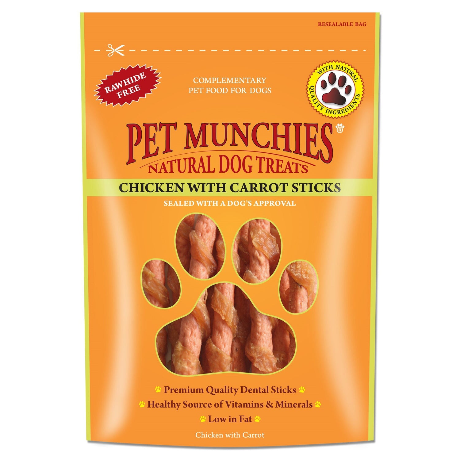 Pet Munchies Dog Treats - Chicken with Carrot Sticks 80g BBD 3/25