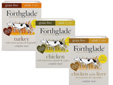 Forthglade Complete Meal Wet Dog Food - Turkey, Chicken & Chicken With Liver Wet Dog Food - Variety Pack (12 Pack) BBD 2/25