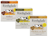 Forthglade Complete Meal Wet Dog Food - Turkey, Chicken & Chicken With Liver Wet Dog Food - Variety Pack (12 Pack)