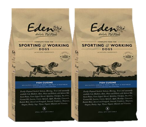 Eden 80/20 Fish Cuisine Working And Sporting Dog Food x2