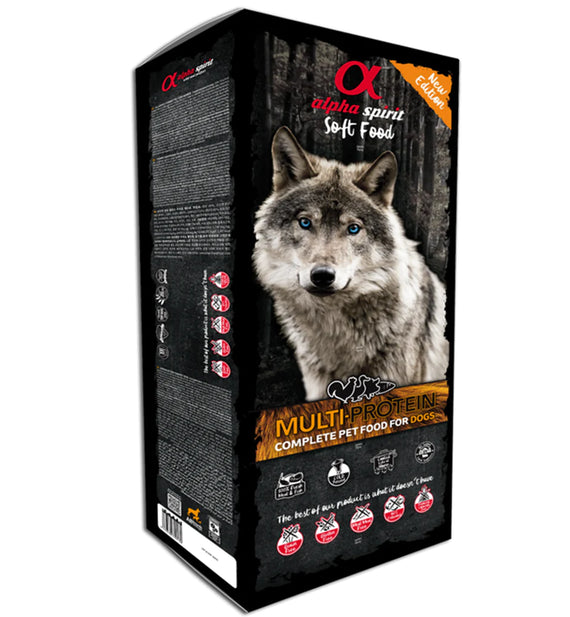 Alpha Spirit Multi Protein Complete Dog Food Semi Moist