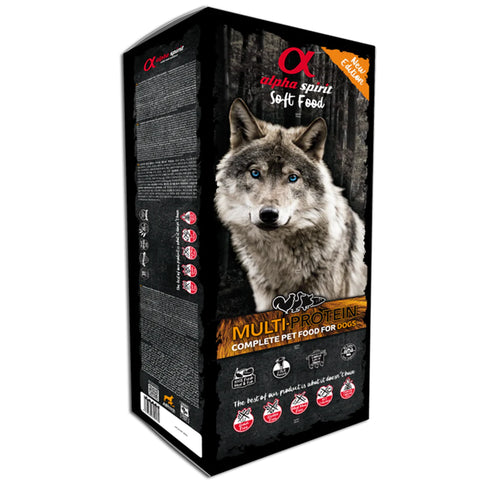 Alpha Spirit Multi-Protein Complete Dog Food – Semi-Moist