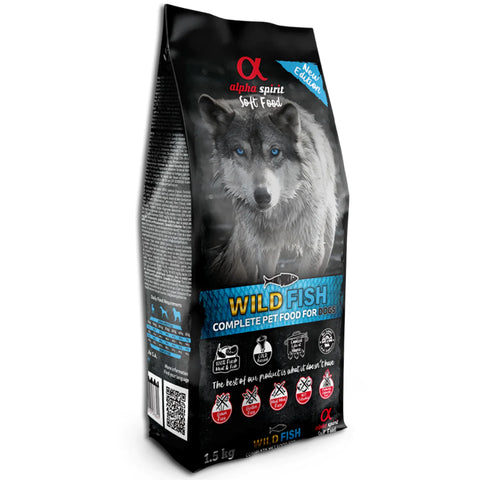 Alpha Spirit Wild Fish Complete Dog Food – Semi-Moist