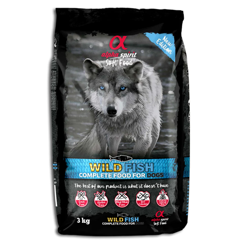 Alpha Spirit Wild Fish Complete Dog Food – Semi-Moist