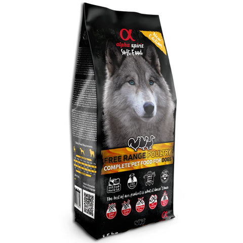 Alpha Spirit Poultry Complete Dog Food – Semi-Moist