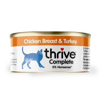 Thrive Cat Cans - 100% Complete Chicken & Turkey 75g
